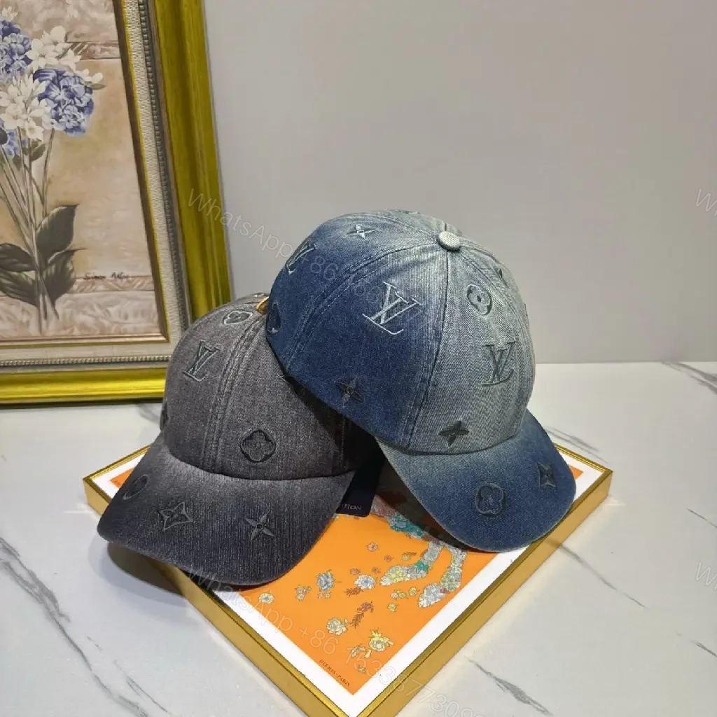 View 6 of Denim-Trim Logo Cap: Subtle Luxury, All-Day Elevation