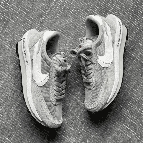 View 4 of LDWAFFLE X SACAI X FRAGMENT LIGHT SMOKE GREY SNEAKER – NK001