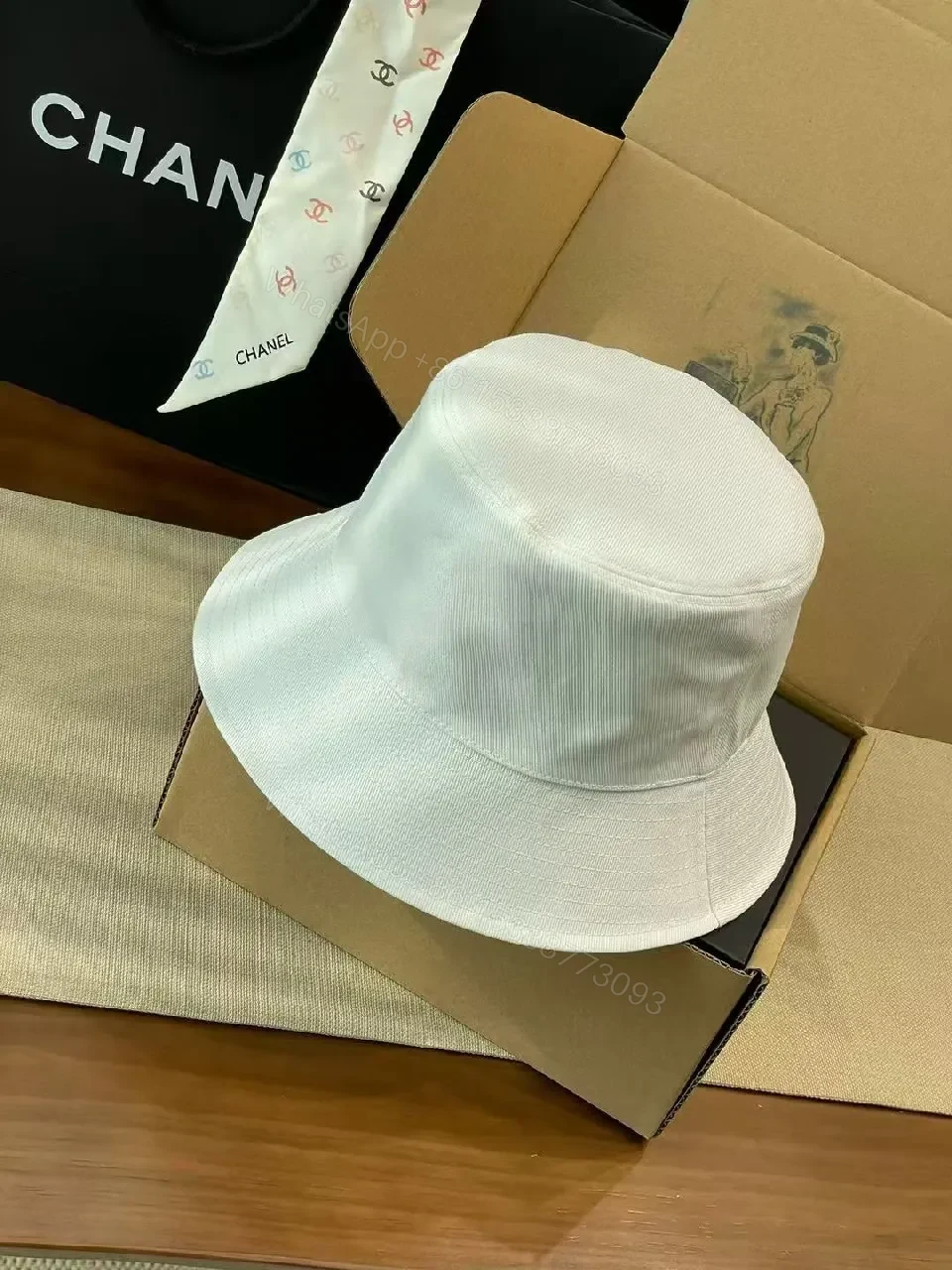 View 6 of Bold Color Block Bucket Hat: Luxe Comfort, Patterned Interior