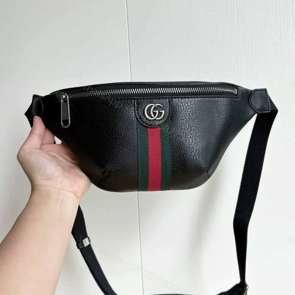 View 3 of Gucci Ophidia Small Belt Bag Black 30Cm ‎839106 AAE1B 1043