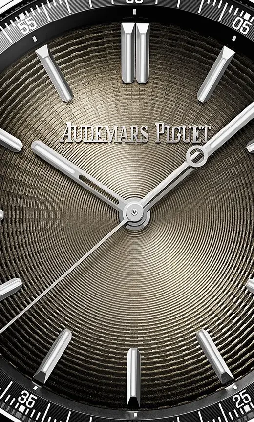 View 4 of V9 Factory Audemars Piguet CODE 11.59 Stainless Steel Watch with Smoked Dial and Fabric Strap – 41mm