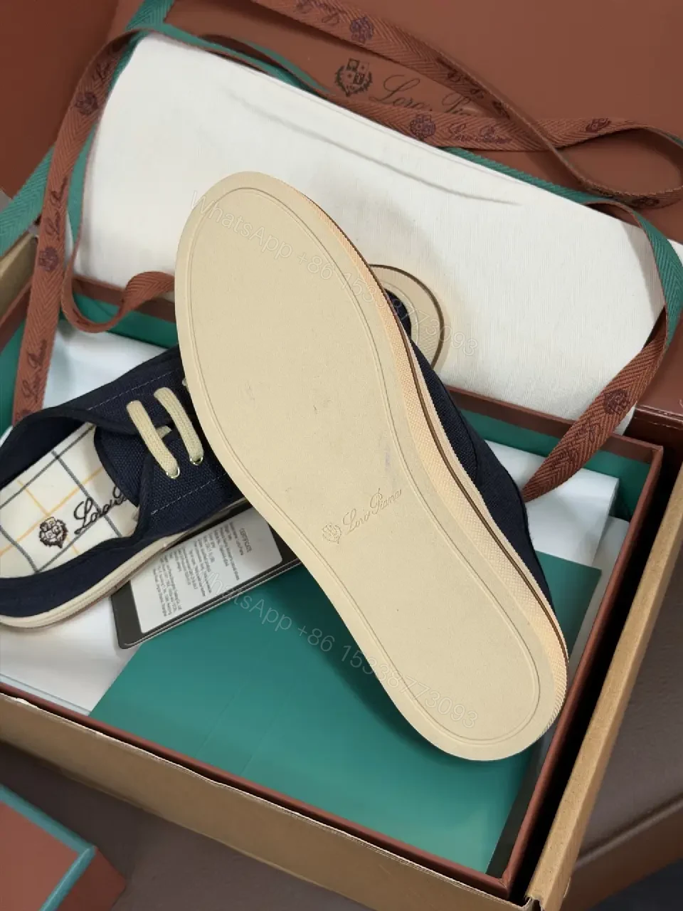 View 7 of Chic Navy Canvas Platform Sneakers with Cream Sole - Everyday Luxe