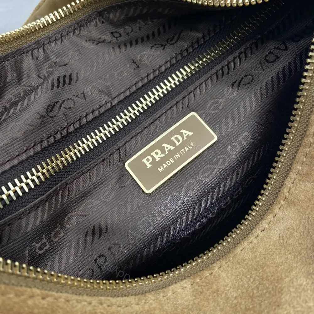 View 6 of 高仿Prada*Explore系列1BC264麂皮單肩包大號棕色免檢版