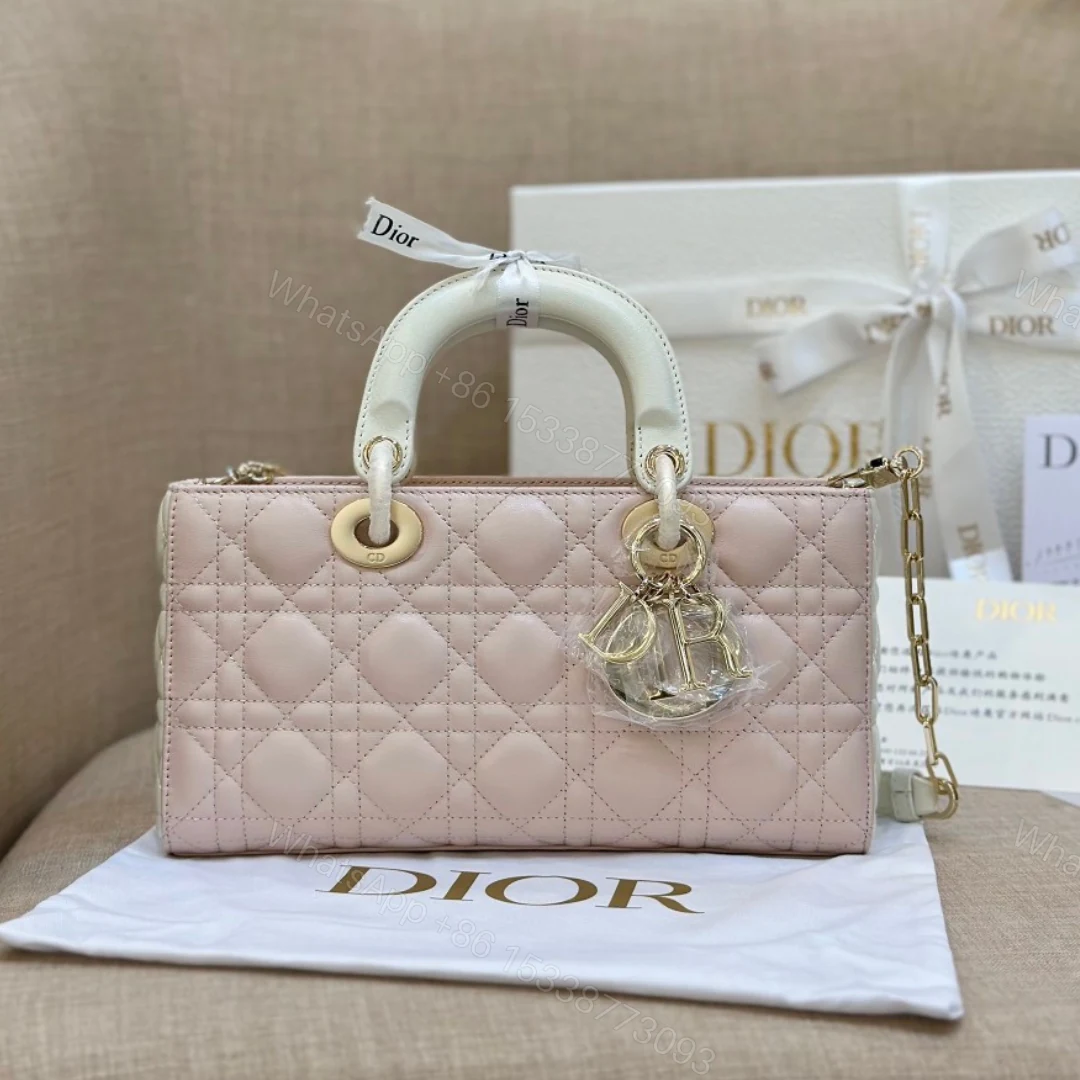 Dior D-Joy Women’s Handbag Pink Cowhide 26cm — view 1