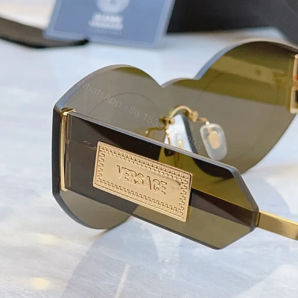View 5 of Sculpted Round Sunglasses: Bold Hardware Luxe Eyewear