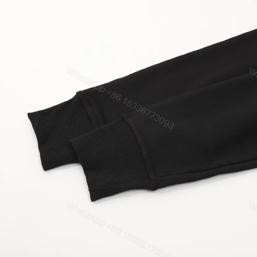 View 6 of Black Knit Crewneck Sweatshirt with Silver Horse Motif