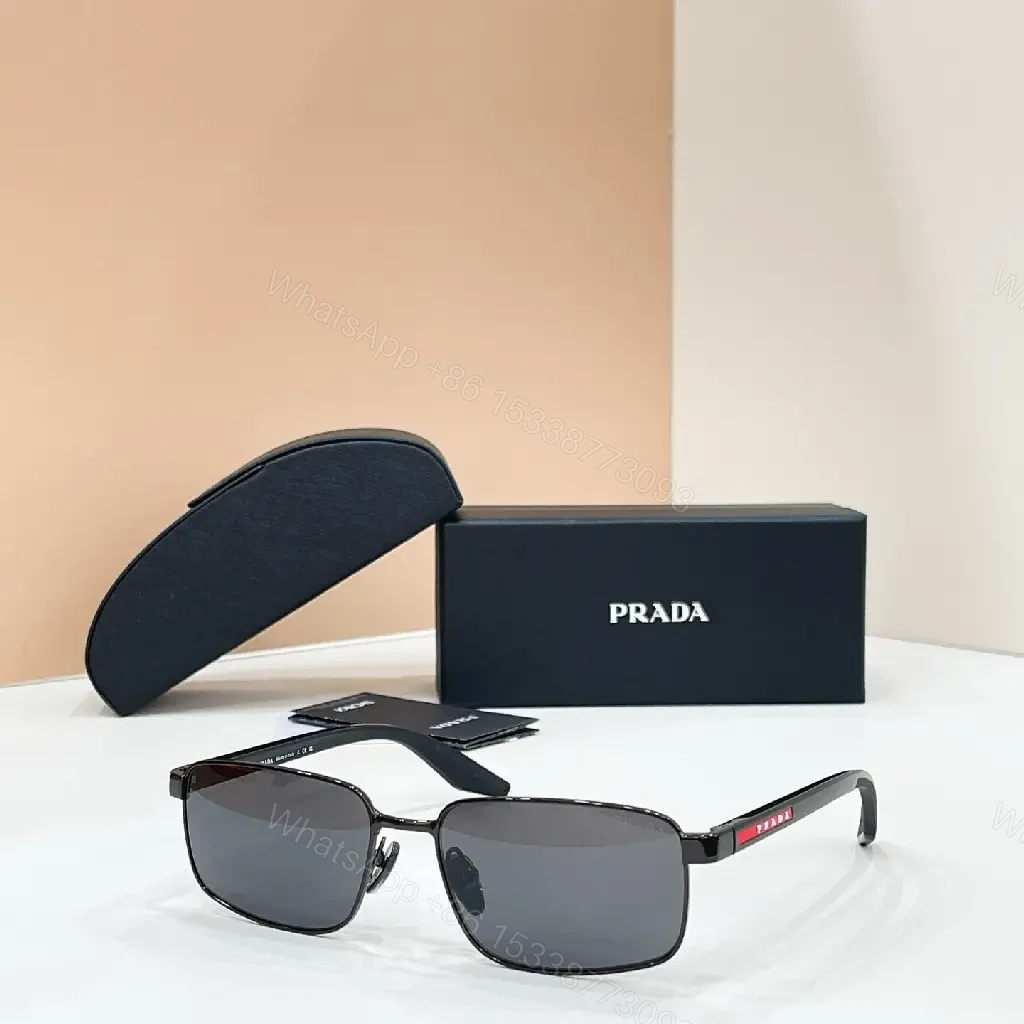 View 9 of Silver-Toned Metal Aviator Sunglasses with Gradient Lenses and Prada Logo