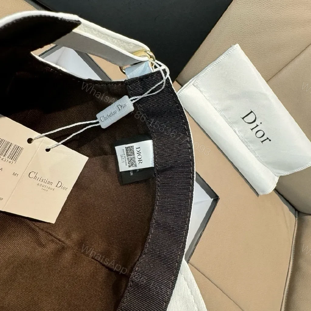 View 8 of White Cap & Silk-Trim Pouch: Street-Luxe Set