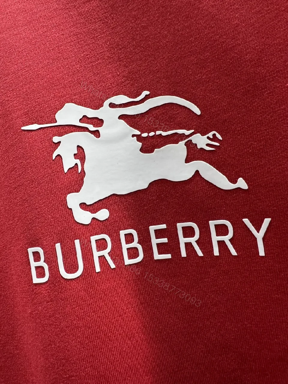 View 6 of Red Cotton Tee — Minimal Logo, Bold Luxury, Everyday Wear