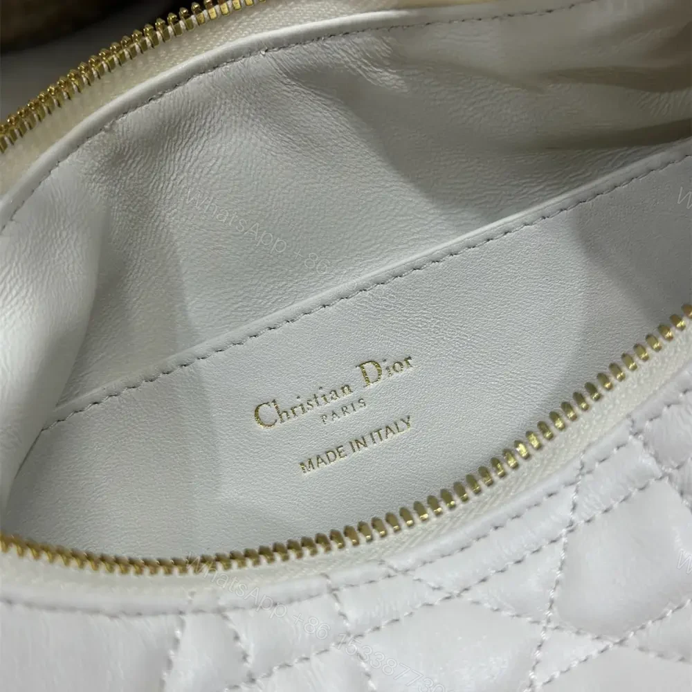 View 8 of 高仿Dior*D-Dream系列M632M030小羊皮單肩包中號白色免檢版