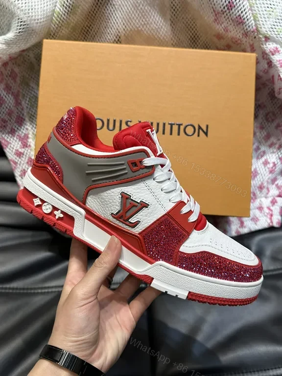 View 5 of Bold LV-Inspired Trainers: Luxe Street sneakers