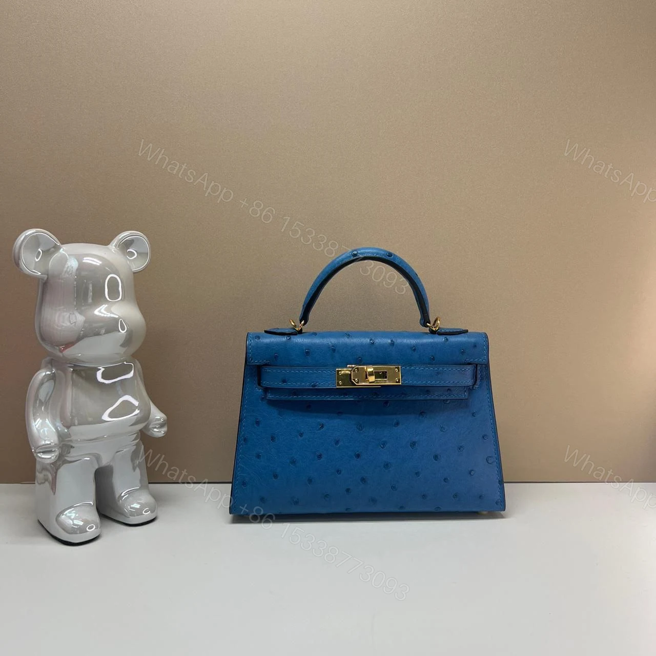 View 2 of HERMÈS Mini Kelly Ostrich