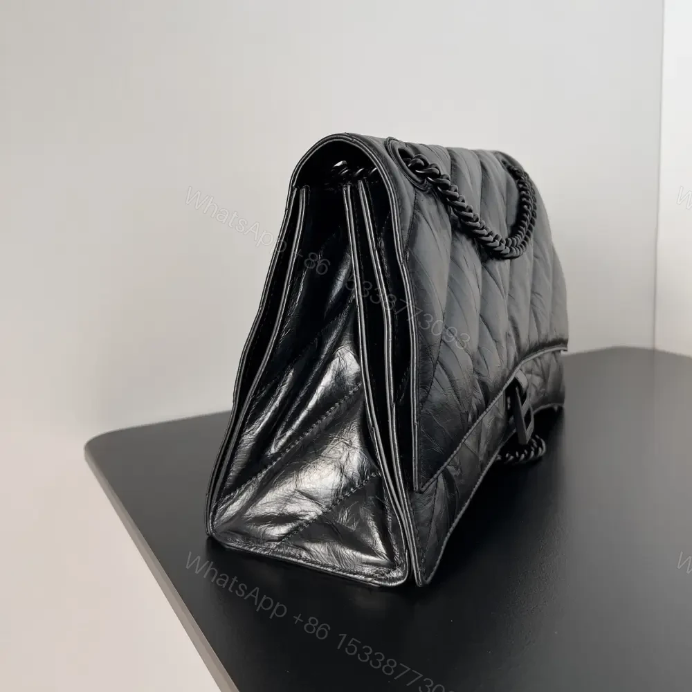 View 3 of 高仿BalenciagaCrush鏈條包中號S