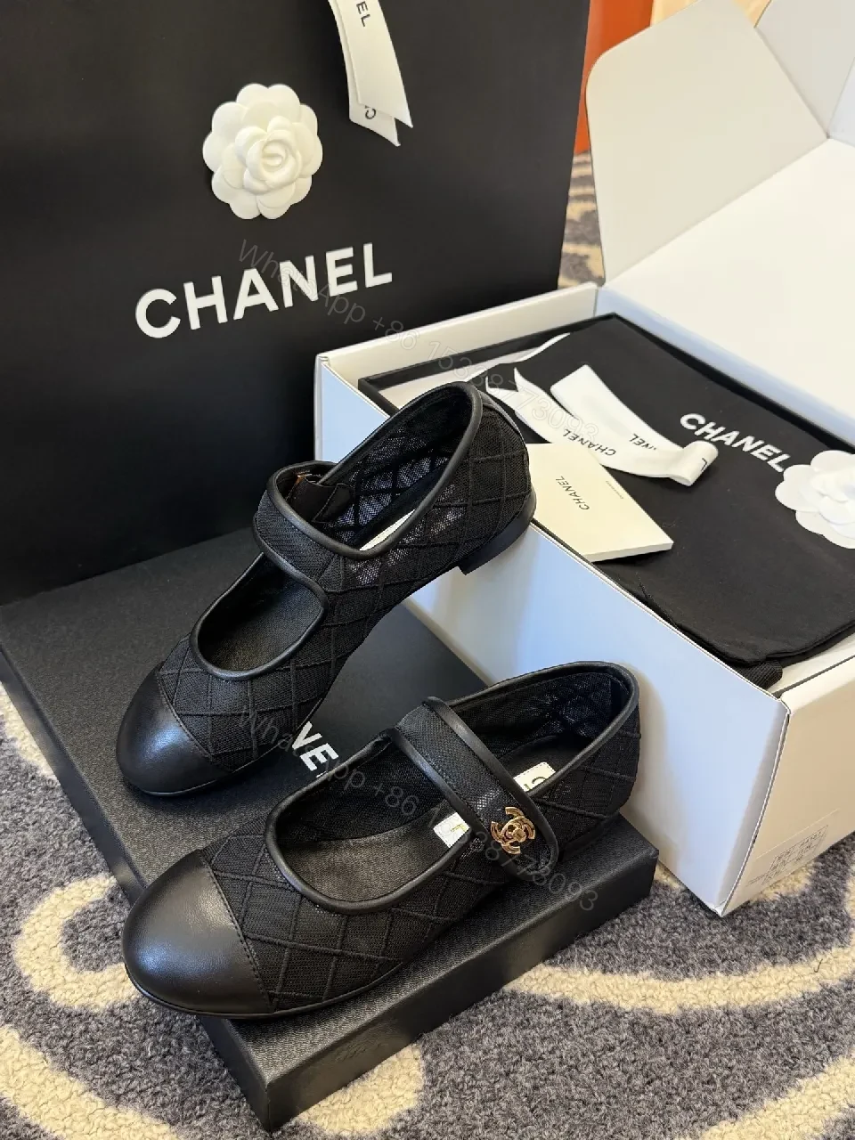 View 3 of Quilted Mary Jane Flats - Minimalist Luxury, Classic Style