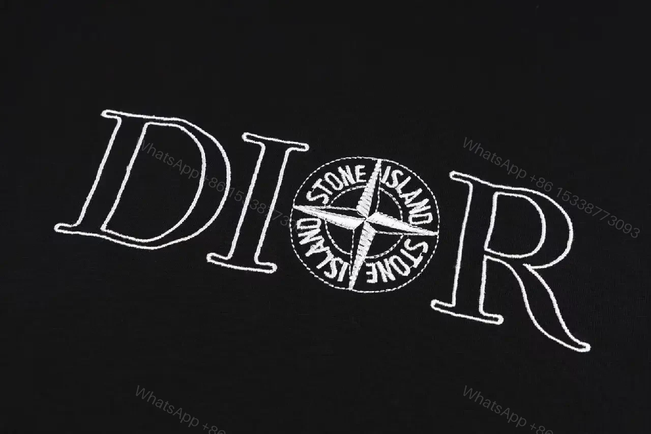 View 7 of Monochrome Black Cotton Twist Tee — Subtle Logo, Luxe Style