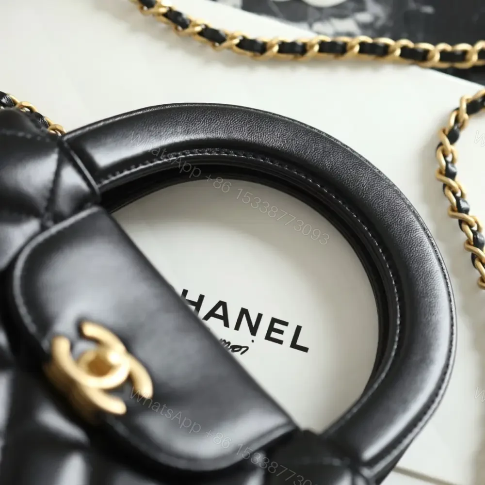 View 7 of 高仿Chanel*25A系列AS4416Kelly羊皮單肩包Mini黑色免檢版