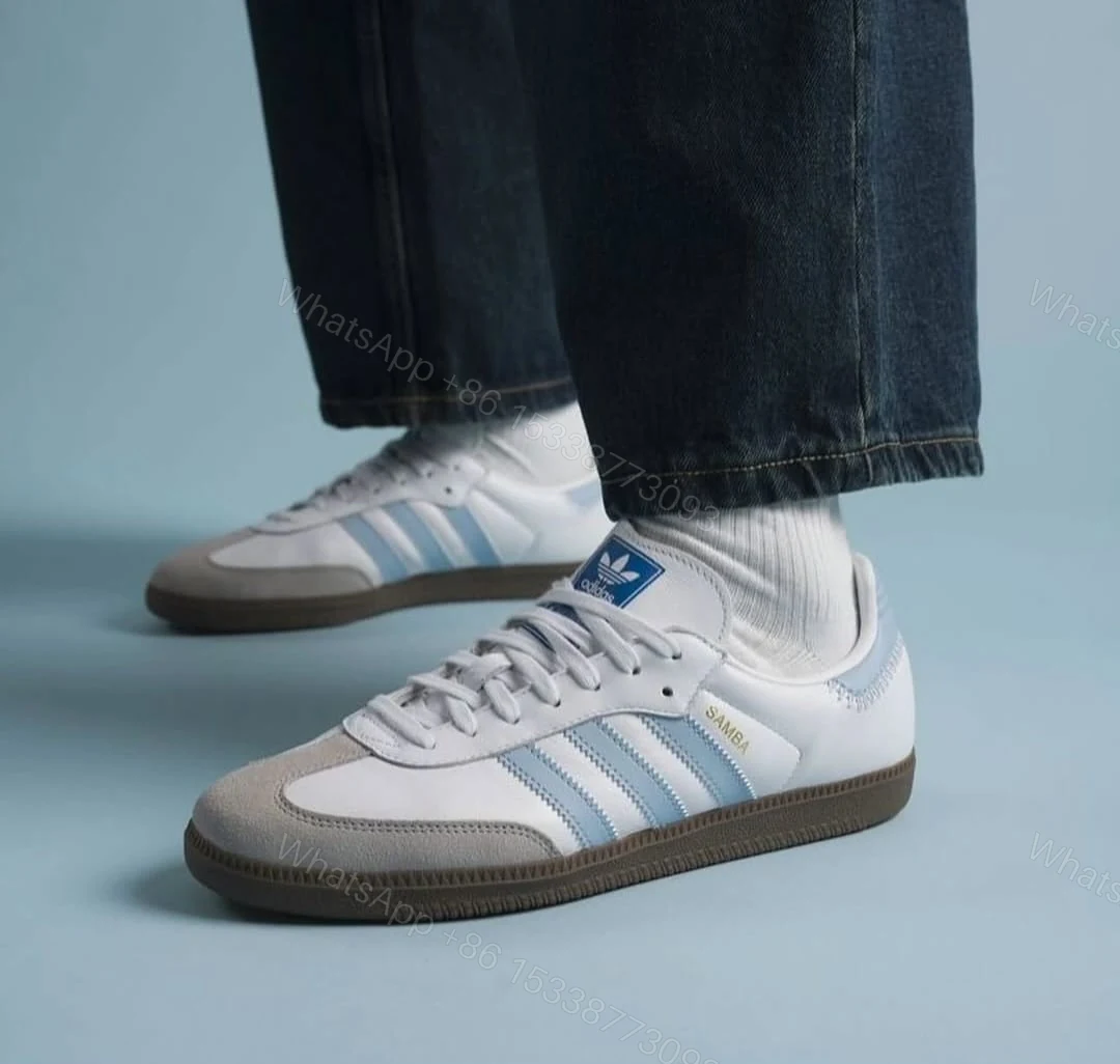 View 3 of FIRST COPY Adidas Samba OG Sky Blue Unisex
