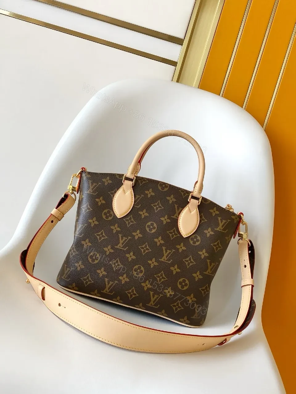 View 3 of Monogram Canvas Satchel: Luxe Everyday, Crossbody Ready