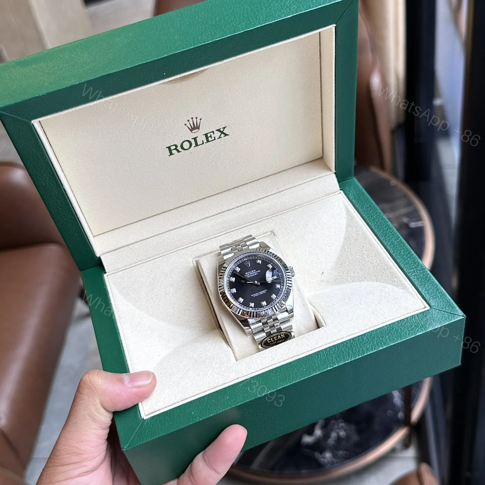 View 3 of Rolex Datejust Black Diamond Dial 126334-0012 41 mm