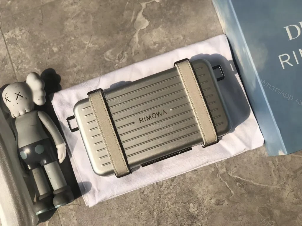 View 7 of Metallic Ribbed Crossbody: Dior-Branded Compact Case - 60 chars max