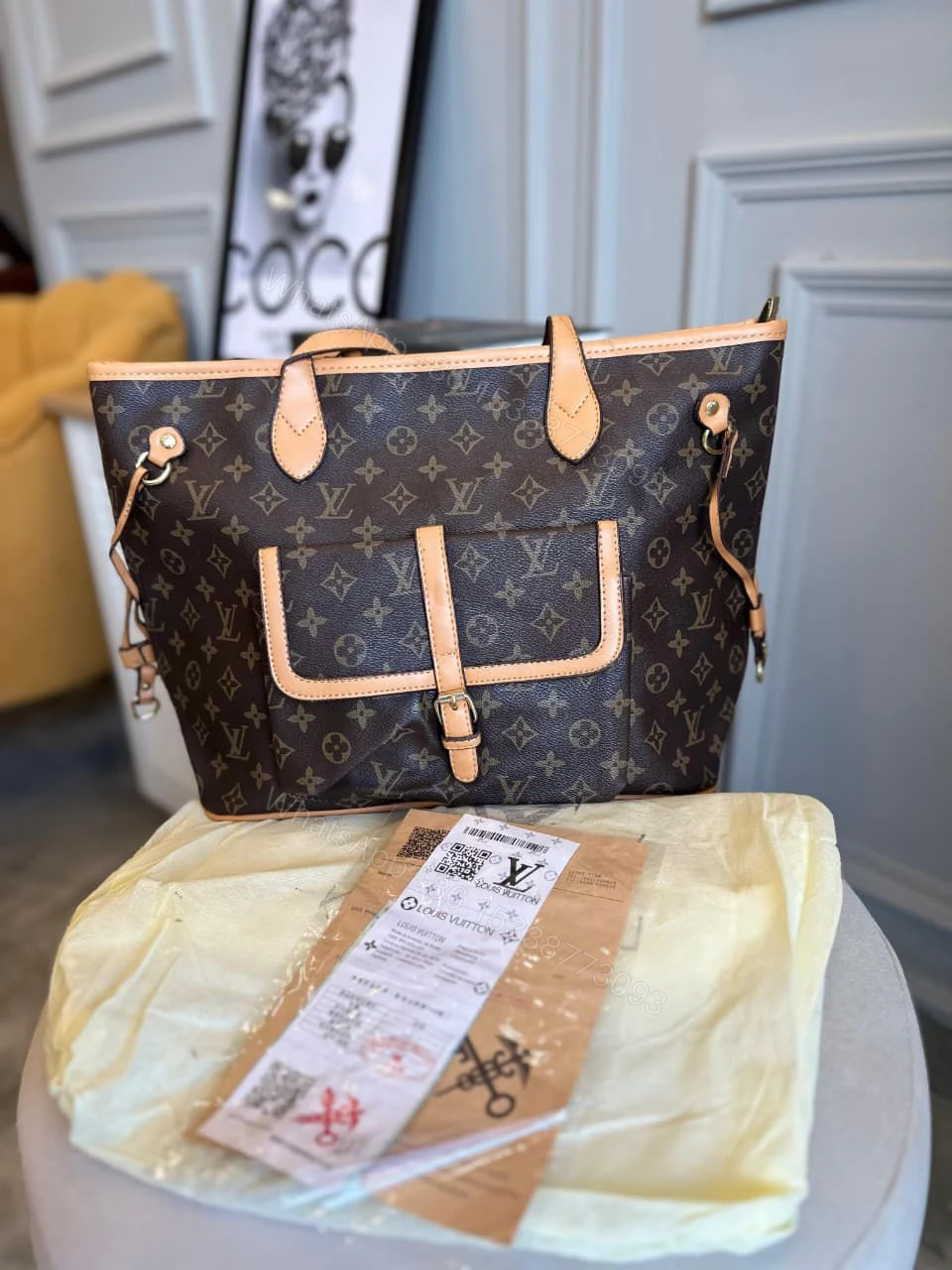 View 4 of FIRST COPY Louis Vuitton Neverfull MM handbag