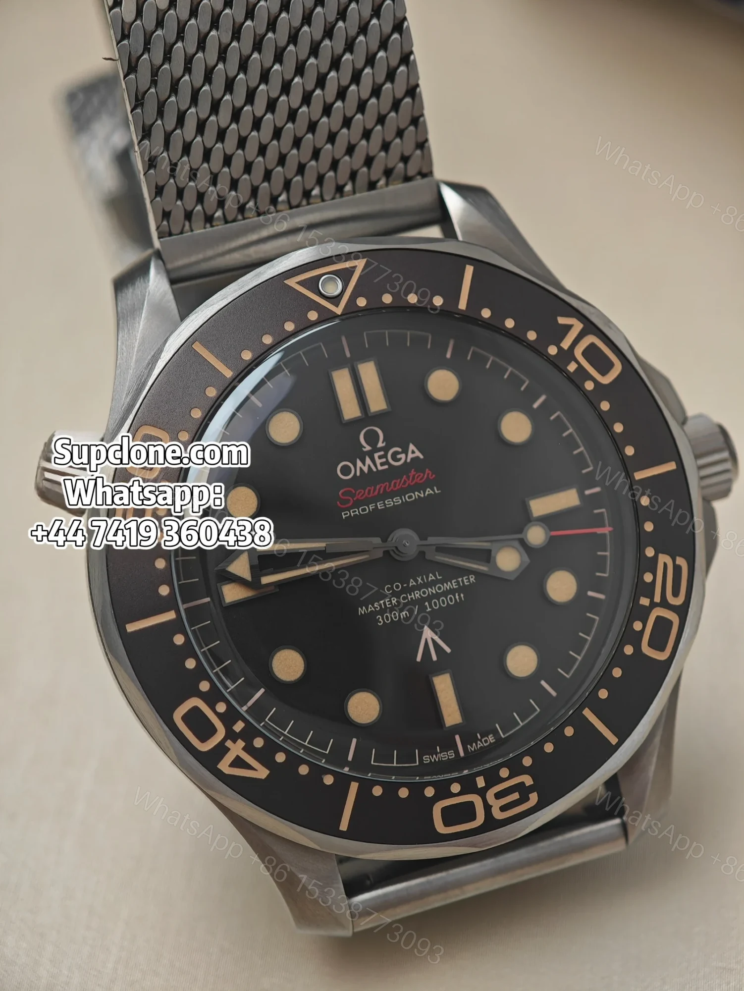 View 3 of Omega Super Clone Seamaster Diver 300M “No Time To Die” 42mm 210.90.42.20.01.001