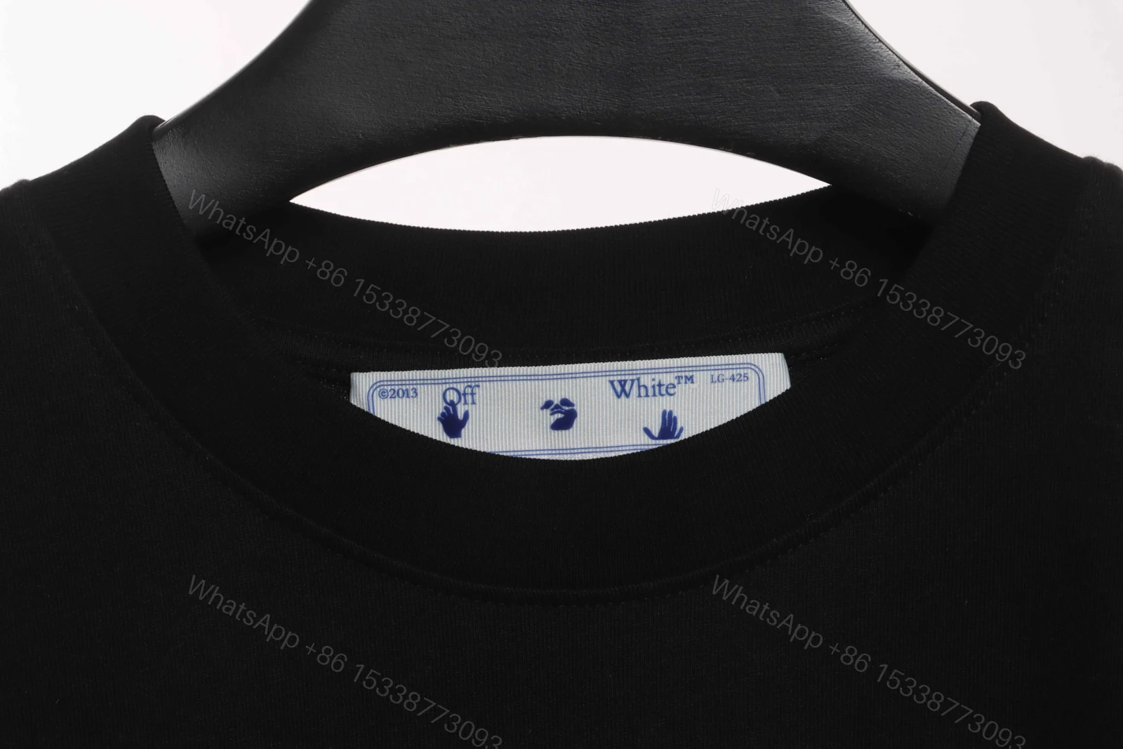 View 7 of Off White Embroidered Logo Arrow Slogan T-Shirt
