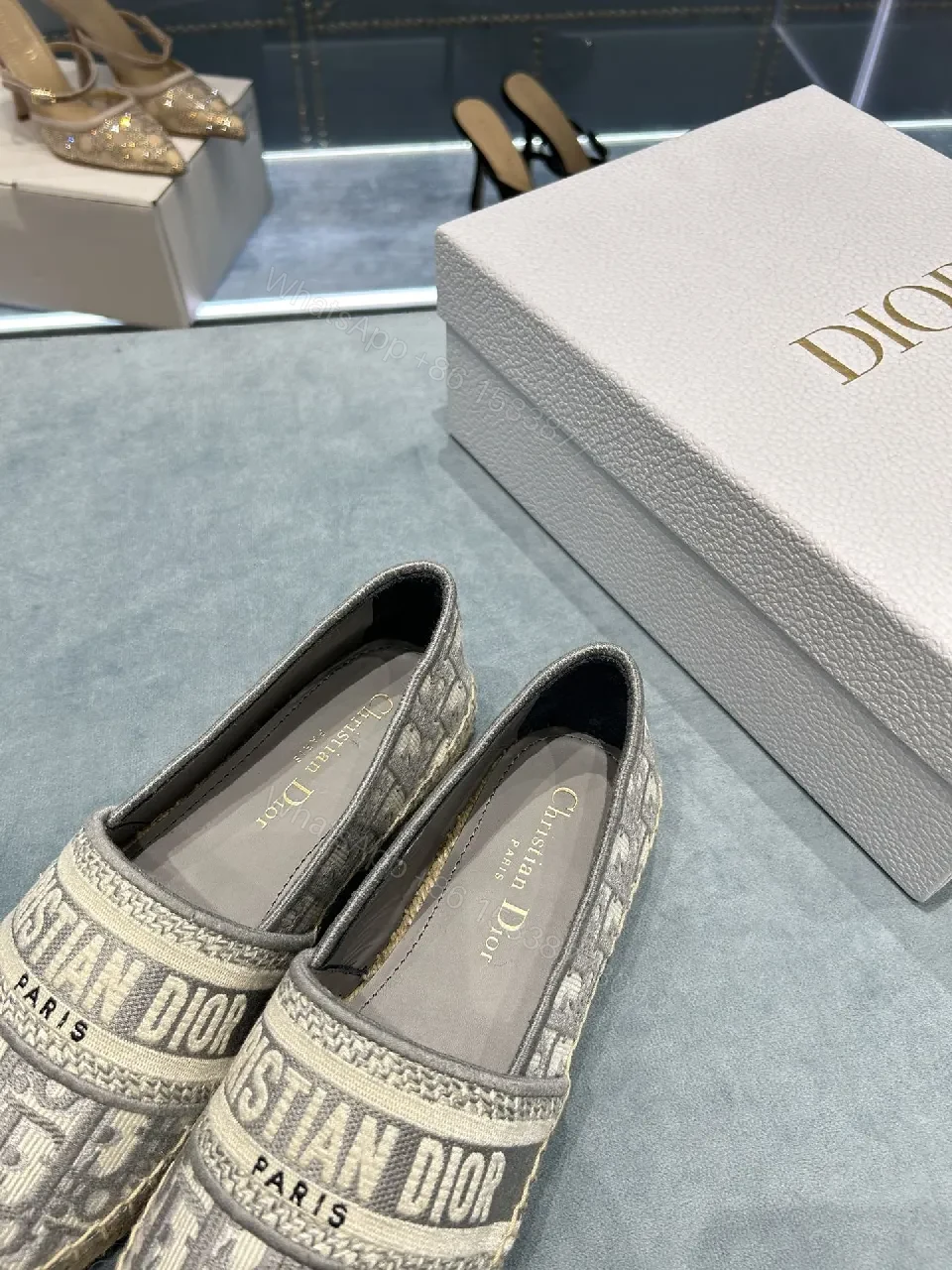 View 7 of Neutral Monogram Espadrille Sneakers: Lux Comfort