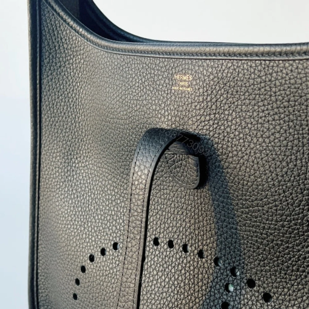 View 3 of Hermes Evelyne 29 Clemence Black 25cm