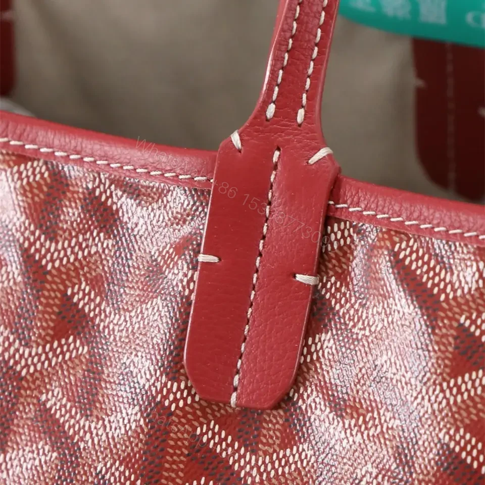 View 7 of 高仿Goyard*STLOUIP5滿印Tote手提袋鮮紅免檢版小號