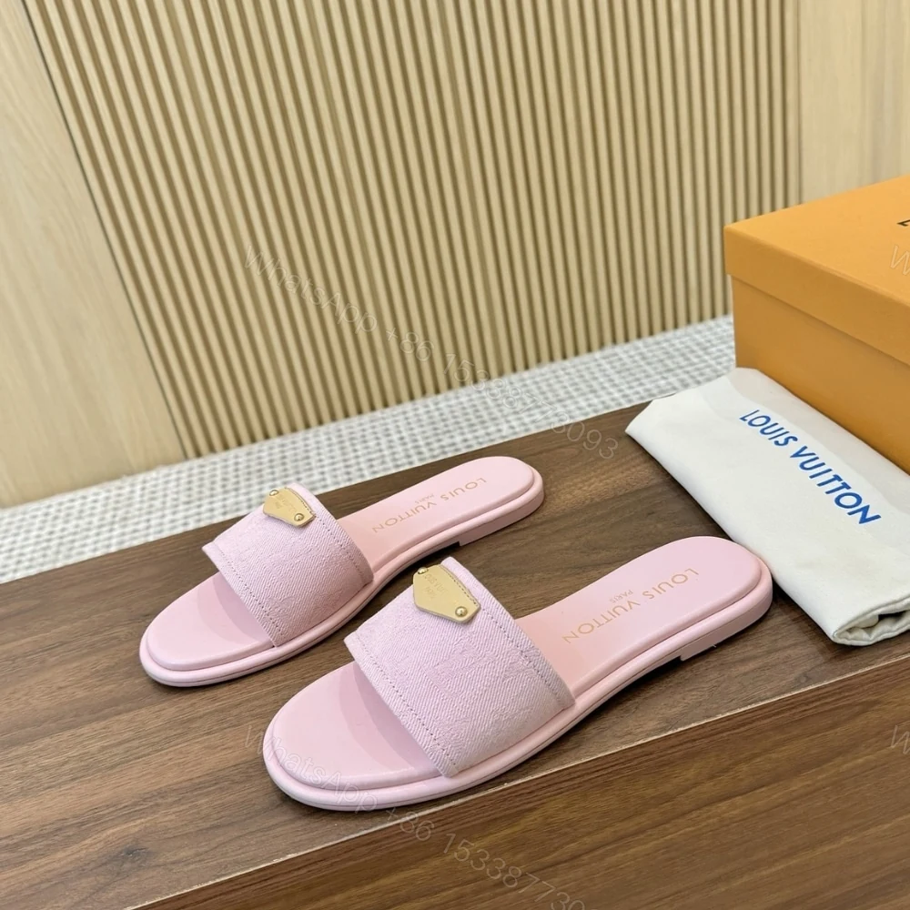 View 2 of LOUIS VUITTON LILY FLAT MULE ROSE 1AGX46