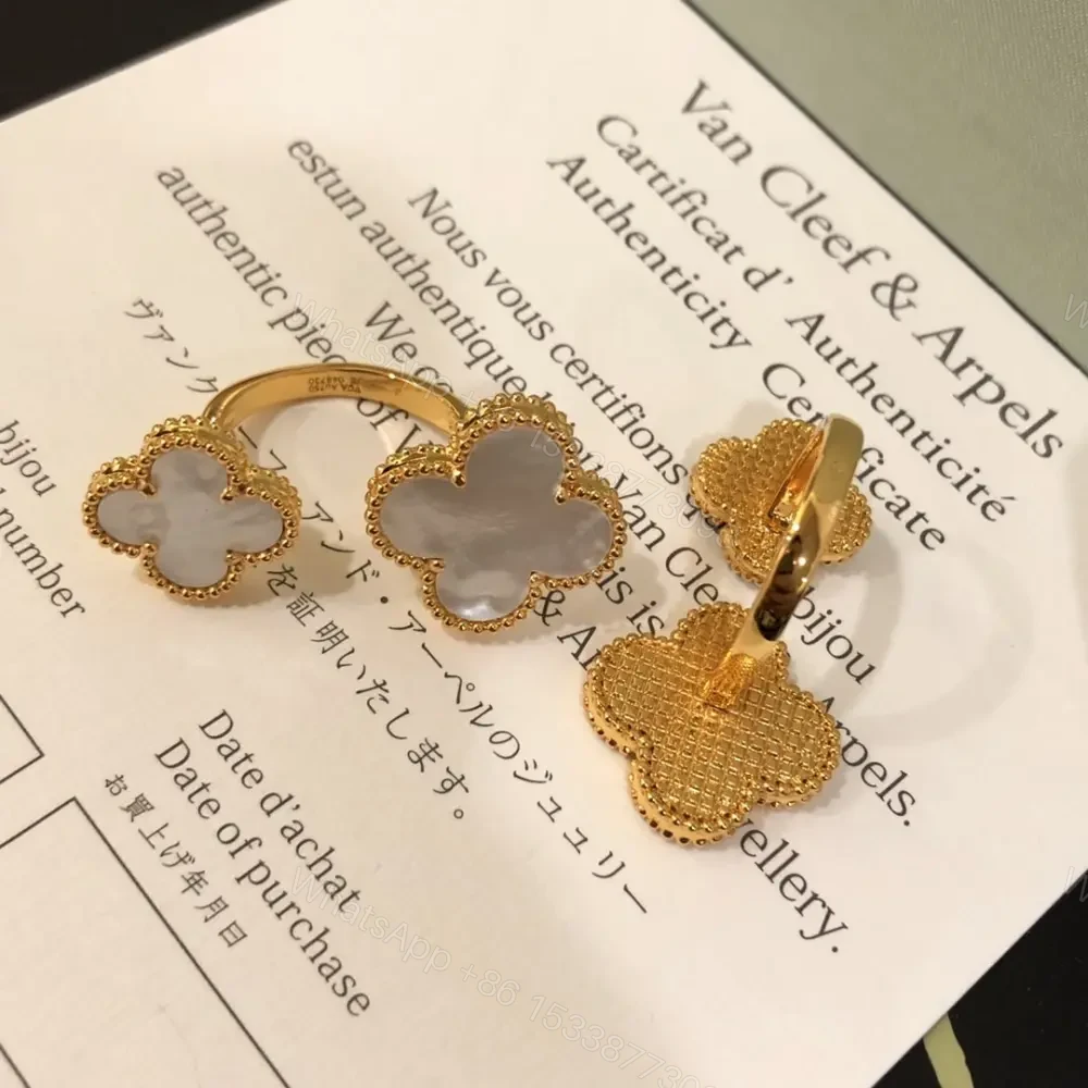 View 4 of 高仿首飾VanCleef&Arpels*RN05500貝母四葉草戒指