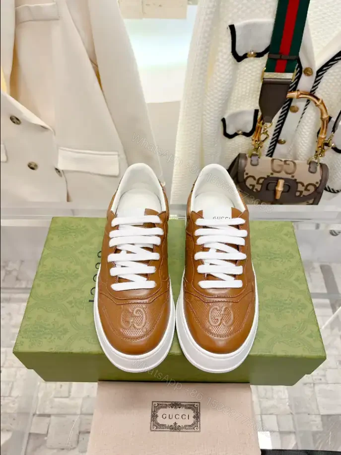 View 5 of GUCCI SCREENER GG SNEAKERS BEIGE AND EBONY ORIGINAL GG CANVAS – GC177