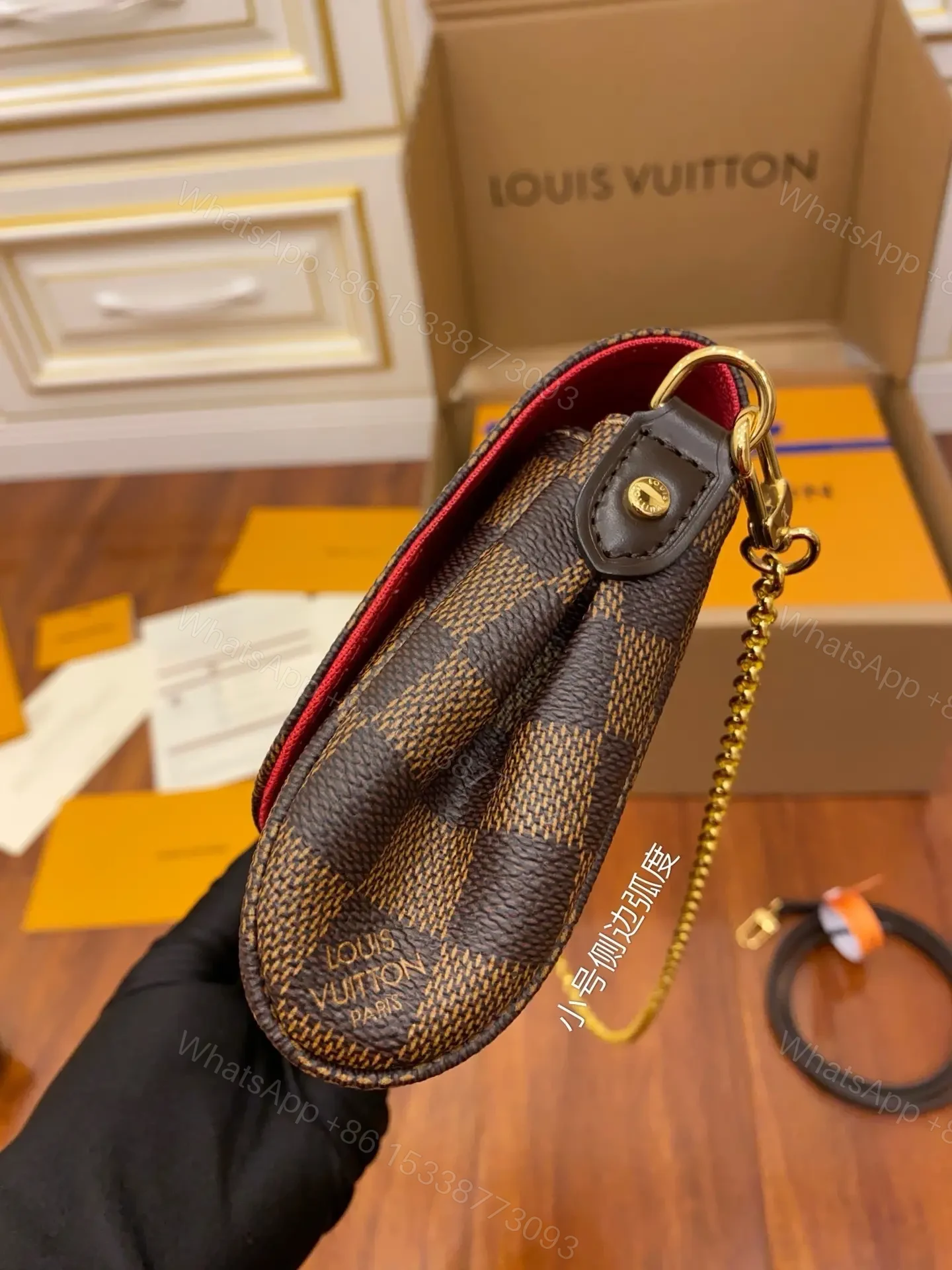 View 5 of Louis Vuitton Damier Ebene Favorite PM bag