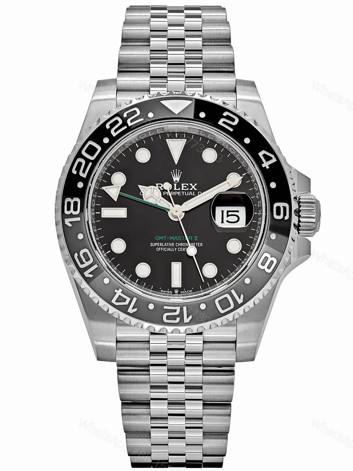 Superclone Rolex GMT-Master II 126710GRNR “Bruce Wayne” Jubilee 2024 — view 1