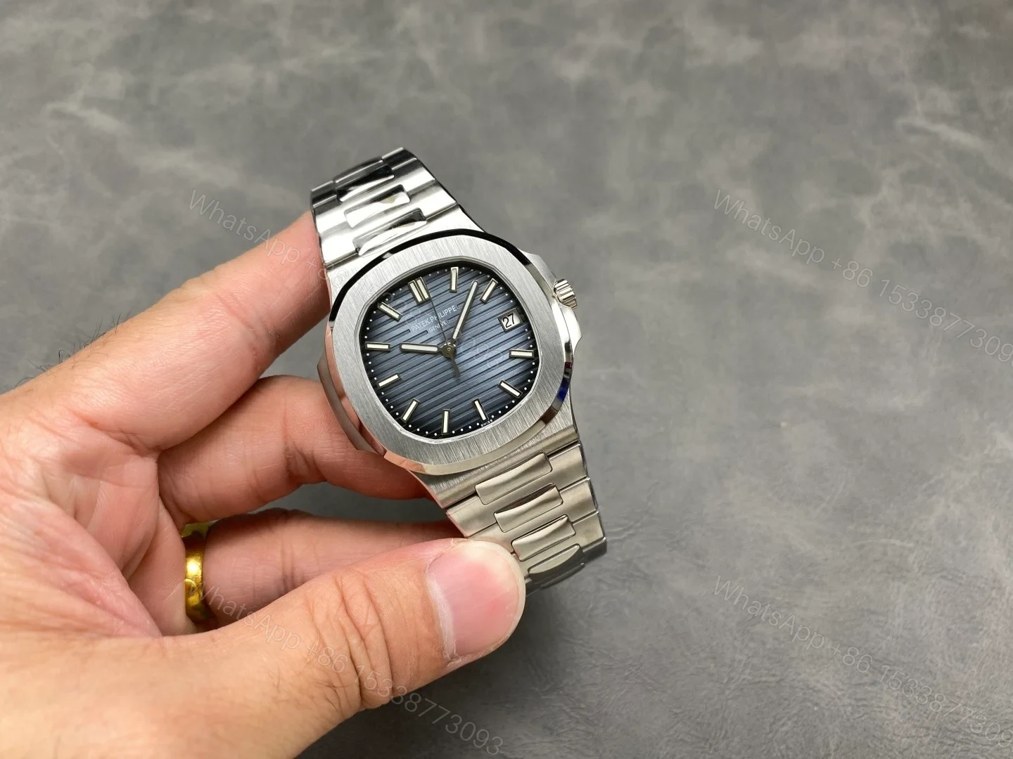 View 4 of Patek Philippe Nautilus 5711 Stainless Steel Blue 5711/1A-010