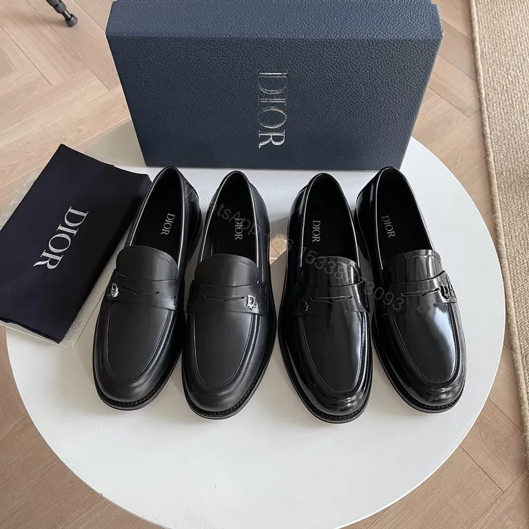 View 8 of Mirror-Gloss Patent Loafer: Dior-Comfort, Sleek Shine Loafer