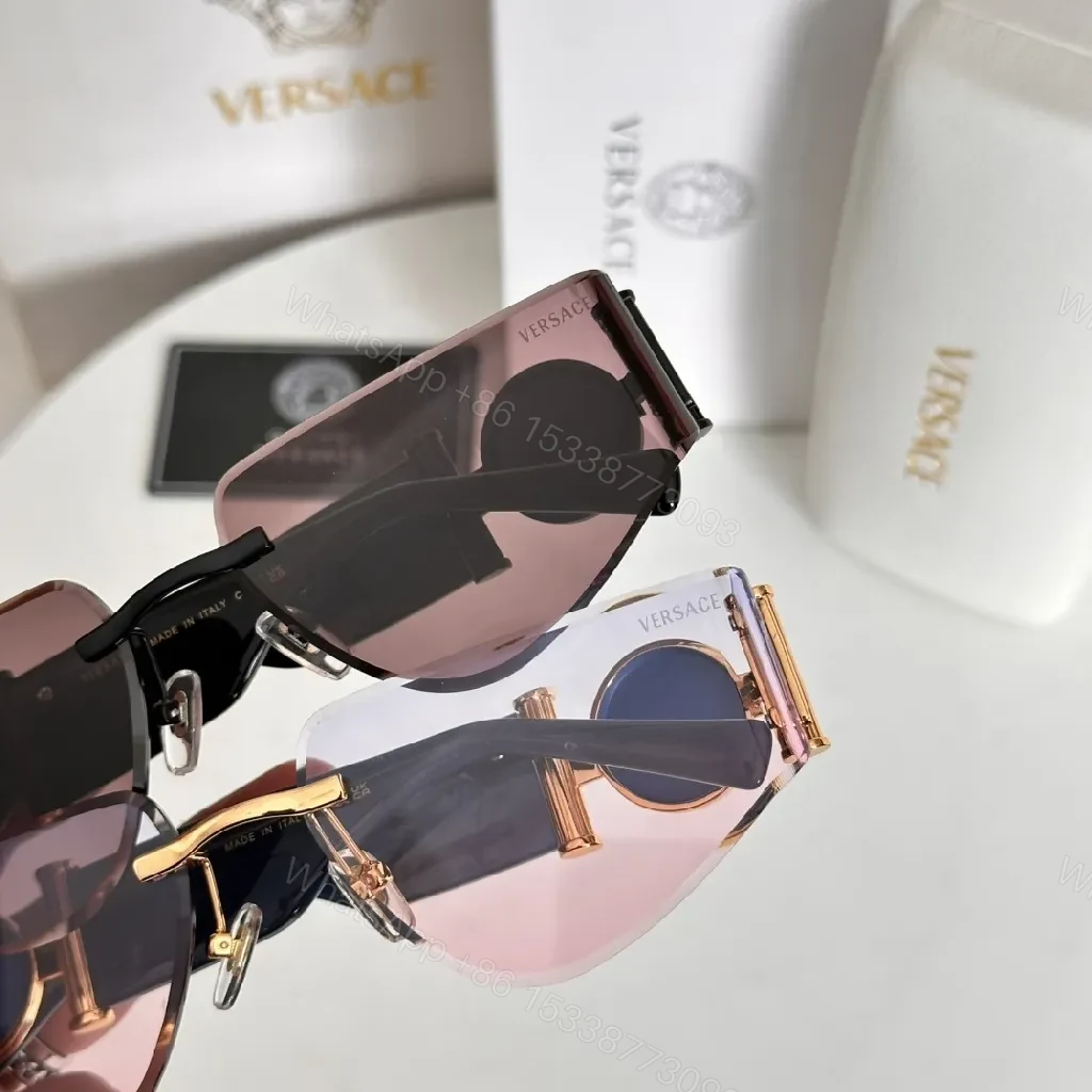 View 7 of Rose-Gold Shield Sunglasses: Luxe Detail, All-Day Comfort