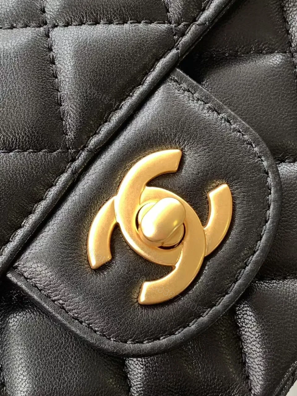 View 7 of Quilted Black Calfskin Flap Bag — Luxury Crossbody/Top-Handle