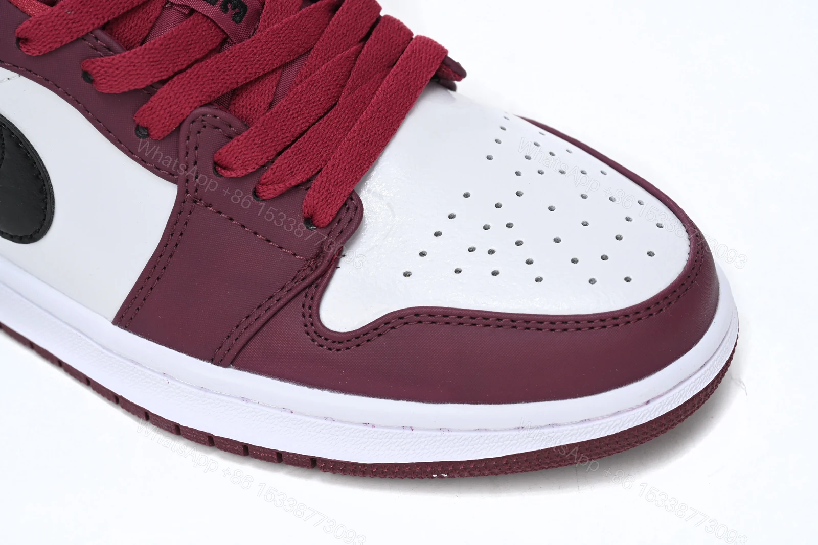 View 8 of Air Jordan 1 Low Noble Red 553558-604