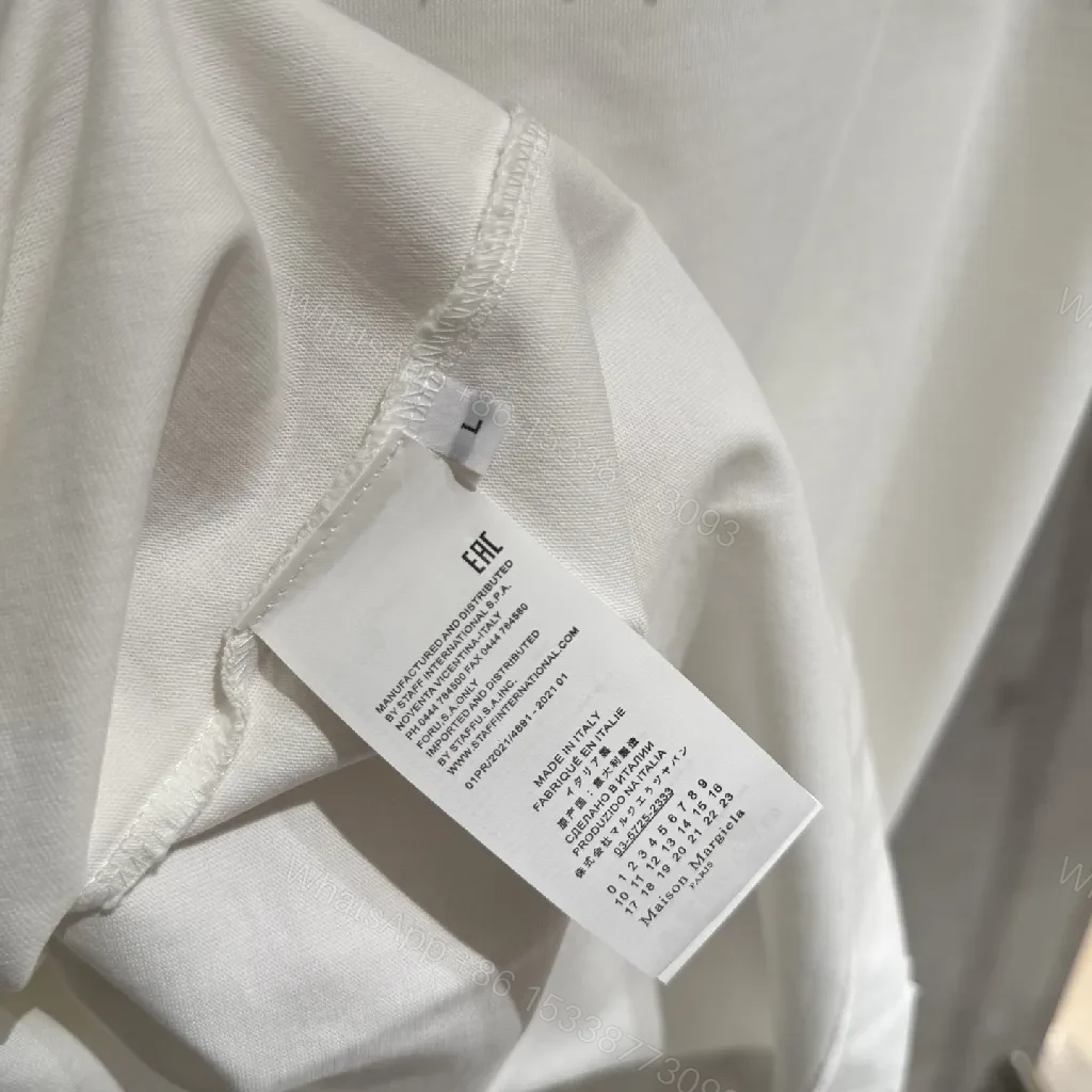 View 7 of Relaxed White Tee + Cotton Jersey + Minimalist + Embroidered Logo + T-Shirt