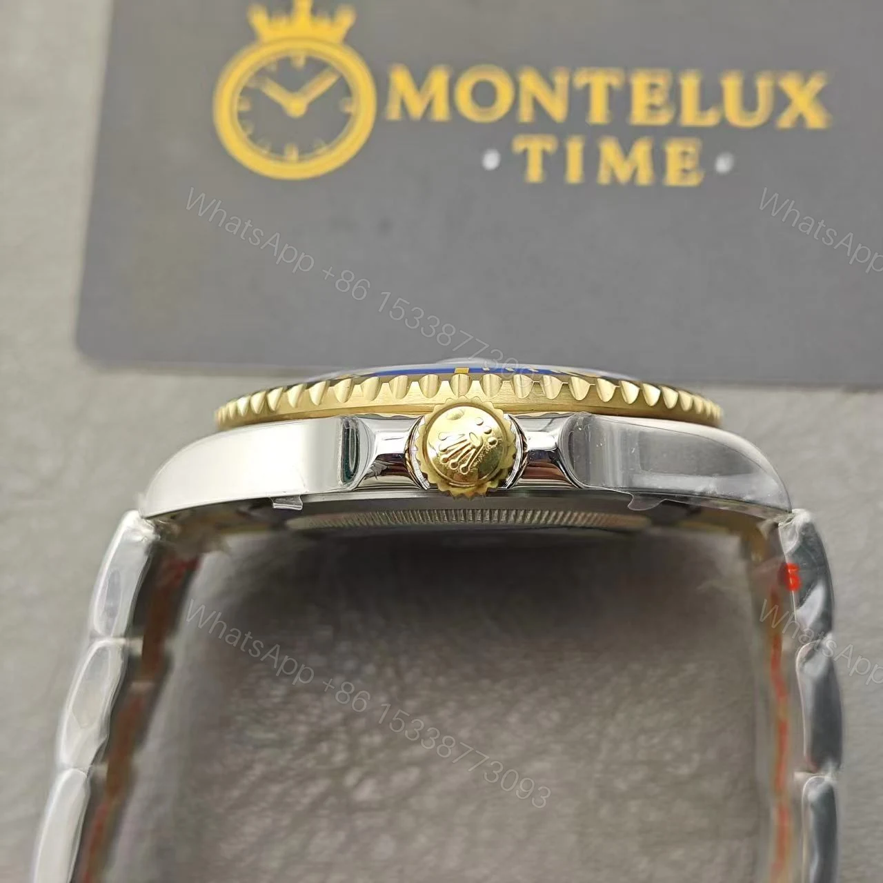 View 17 of Replica Clone Rolex Submariner – Two tone Blue Dial