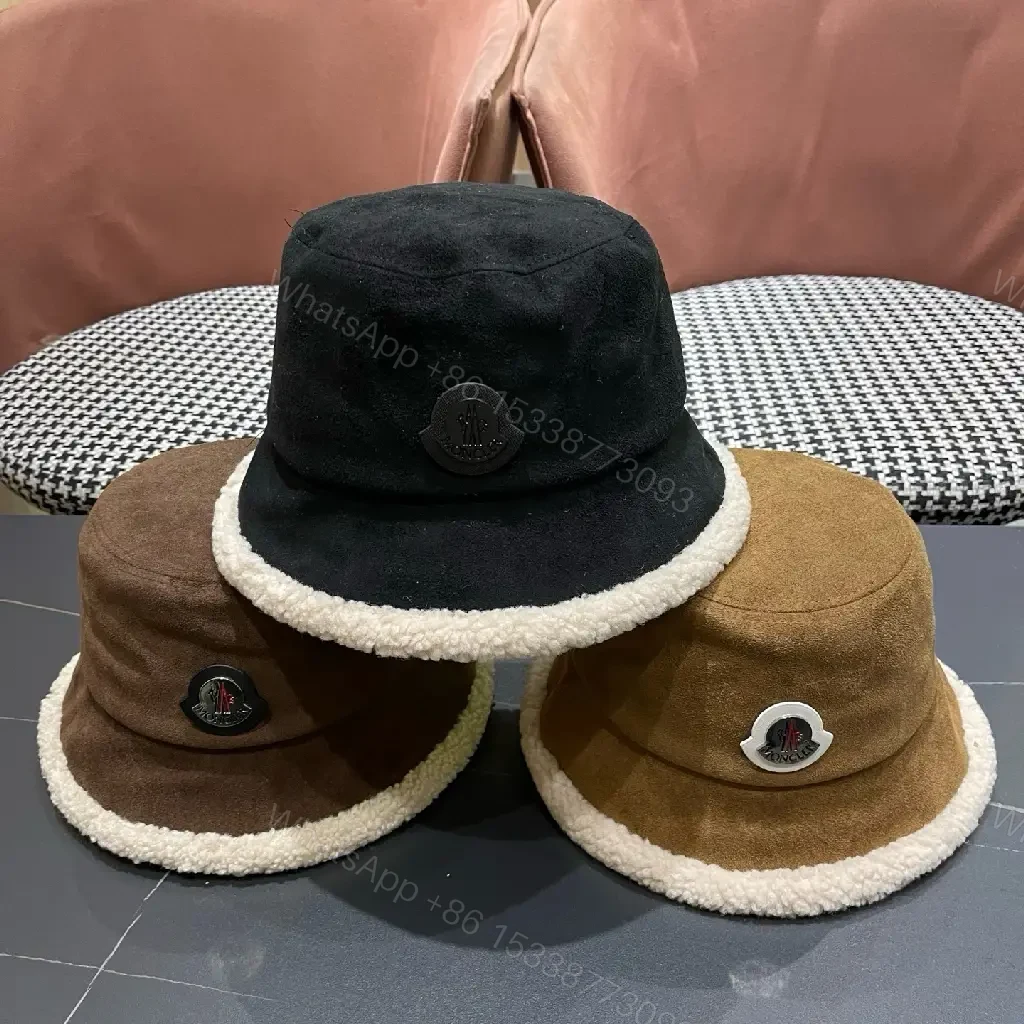 View 12 of Cozy Suede Hat Buckle Shine Warmth Bucket Style