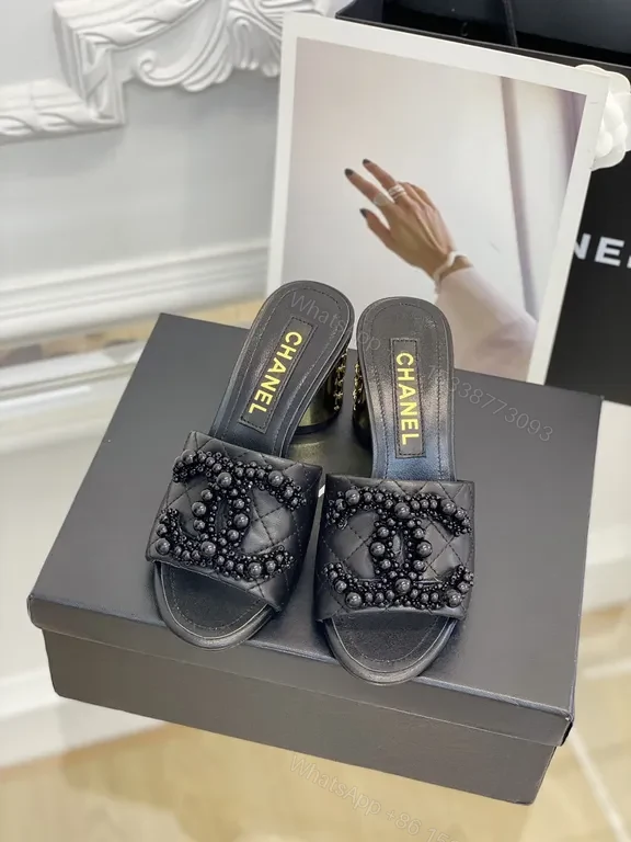 View 7 of Chanel-Inspired Beaded Slip-Ons: Luxe, Comfortable Mules
