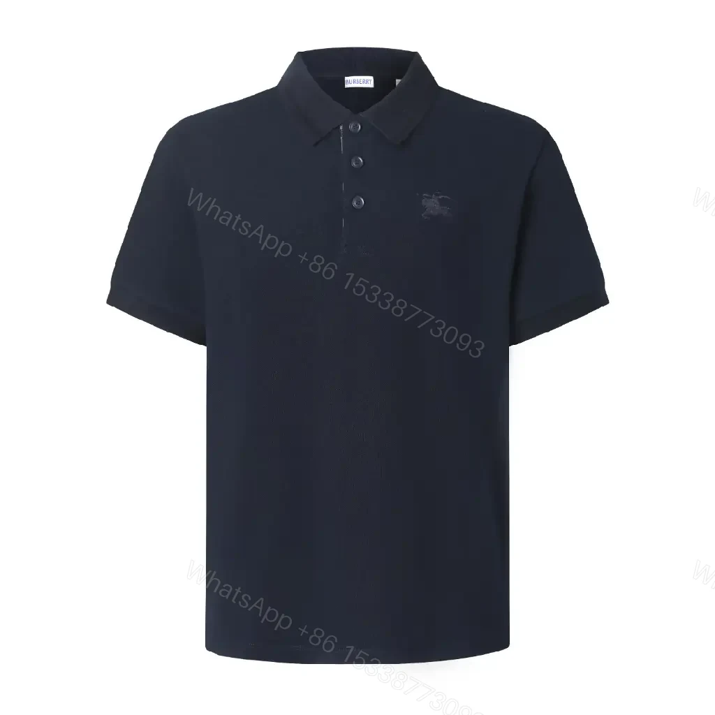 View 10 of Navy Pique Polo: Classic Knit, Luxe Texture, Everyday Style