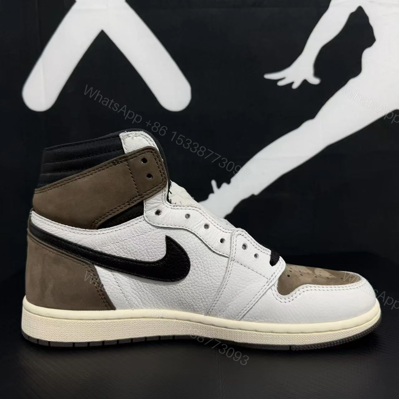 View 2 of Travis Scott × Air Jordan 1 High ‘Reverse Mocha’