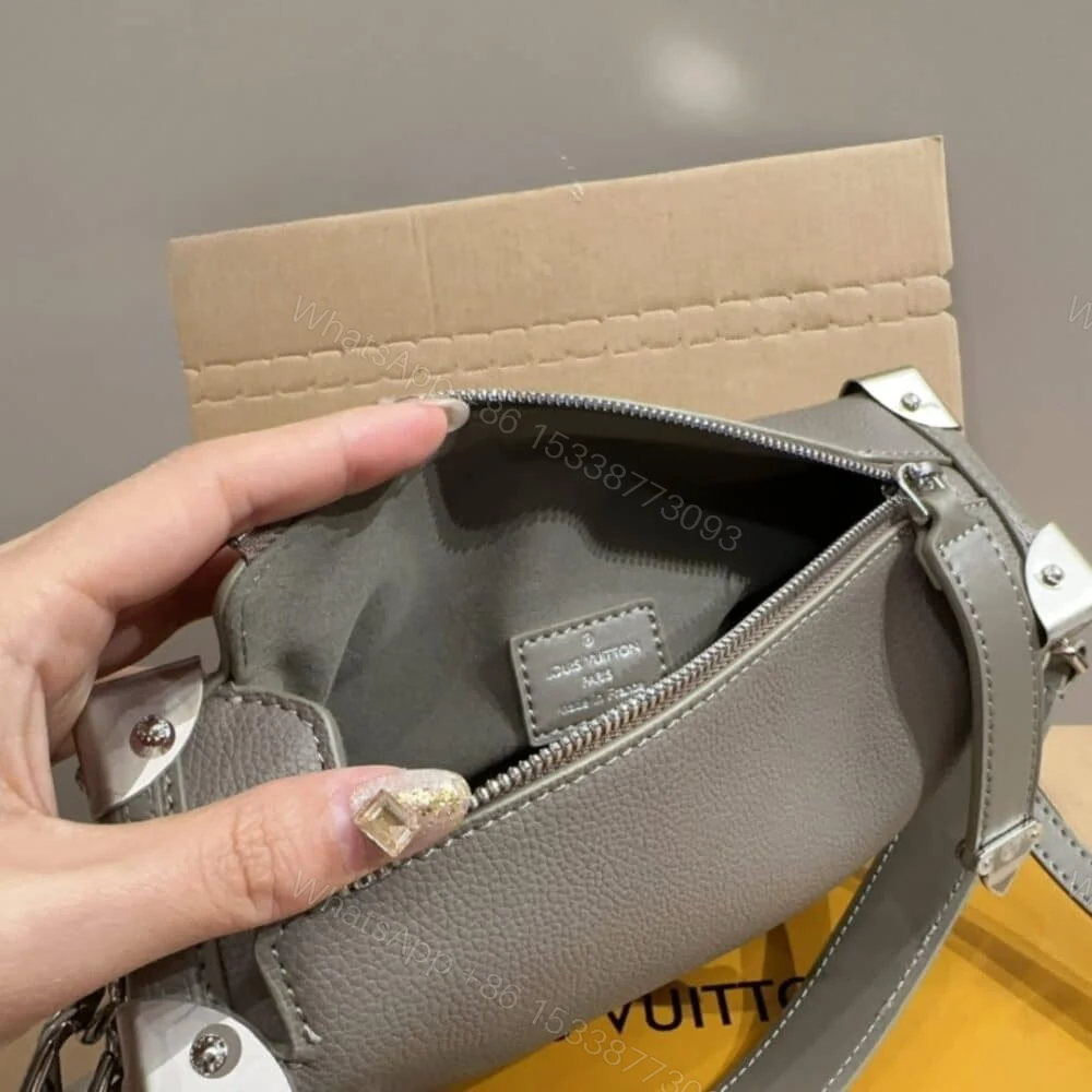 View 7 of Louis Vuitton Side Trunk MM Taupe Grey 23Cm M25072