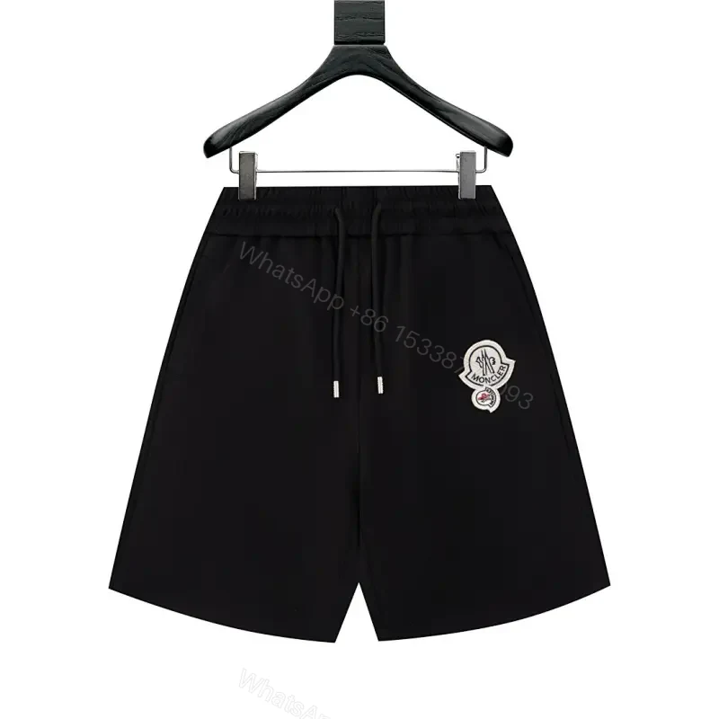 Minimalist Black Swim Short with Crest – Luxe Everyday Comfort — view 1