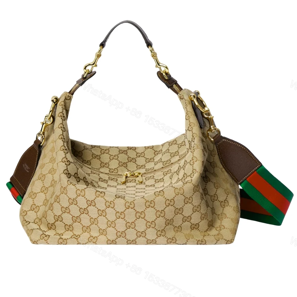 Gucci Brera Medium Crossbody Bag Sand And Dark Brown 33Cm — view 1