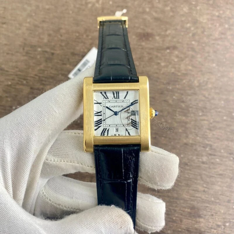 Cartier Square 36MM White Dial Quartz Watch — view 1